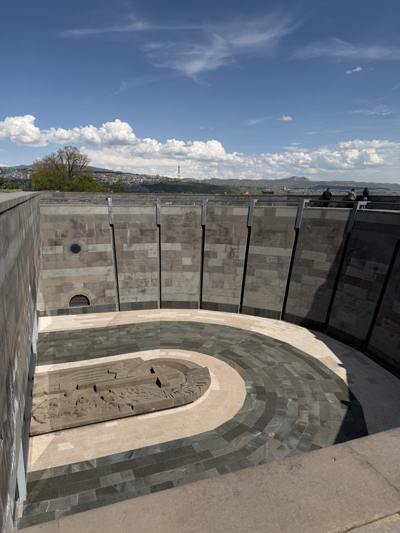 Genocide museum courtyard